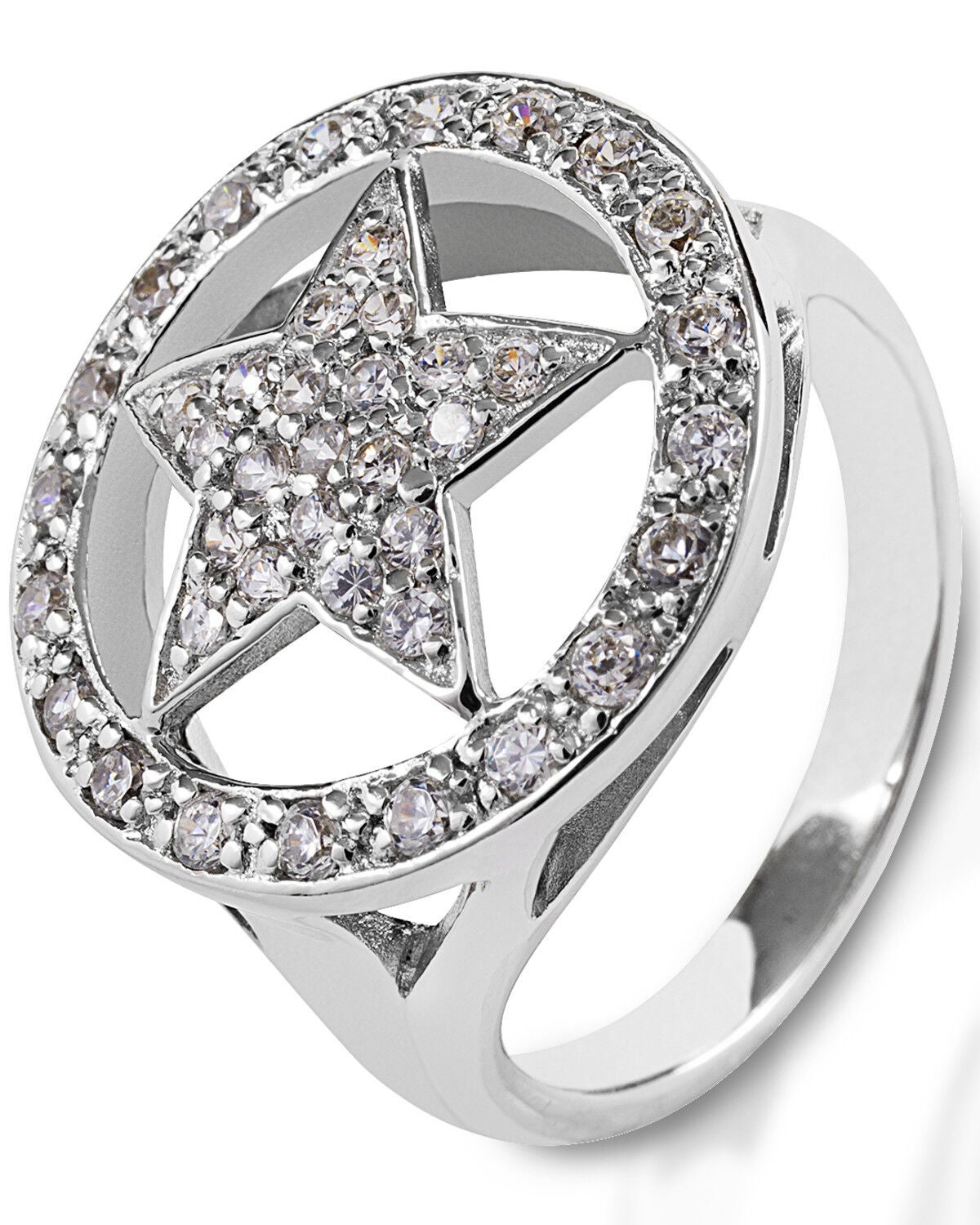 Kelly Herd Women's Large Star Ring, Silver, hi-res
