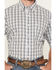 Image #3 - George Strait by Wrangler Men's Plaid Print Short Sleeve Button-Down Stretch Western Shirt, White, hi-res