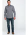 Image #6 - Tin Haul Men's Metal Logo Print Long Sleeve Western Shirt, Grey, hi-res