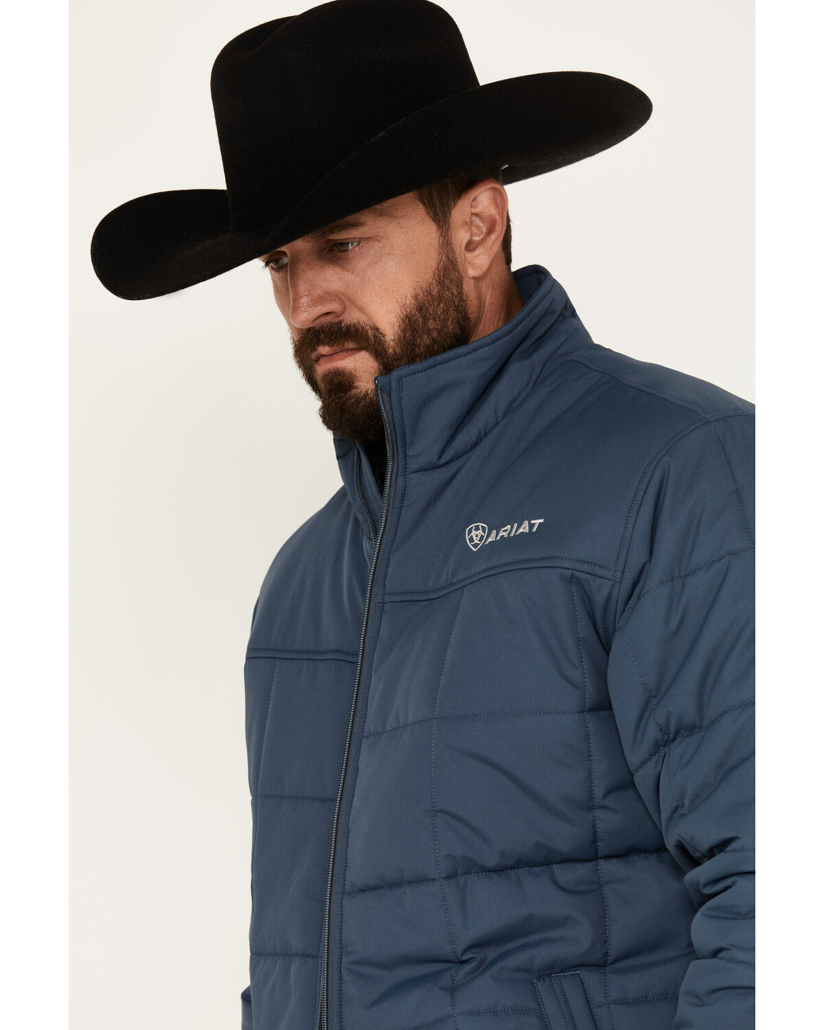 Image #2 - Ariat Men's Crius Insulated Heavy Jacket, Steel Blue, hi-res