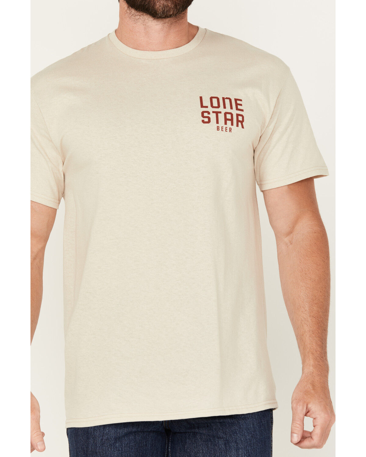 Image #4 - Changes Men's Lone Star Short Sleeve Graphic T-Shirt, Natural, hi-res