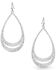 Montana Silversmiths Women's Think Twice Teardrop Earrings, Silver, hi-res