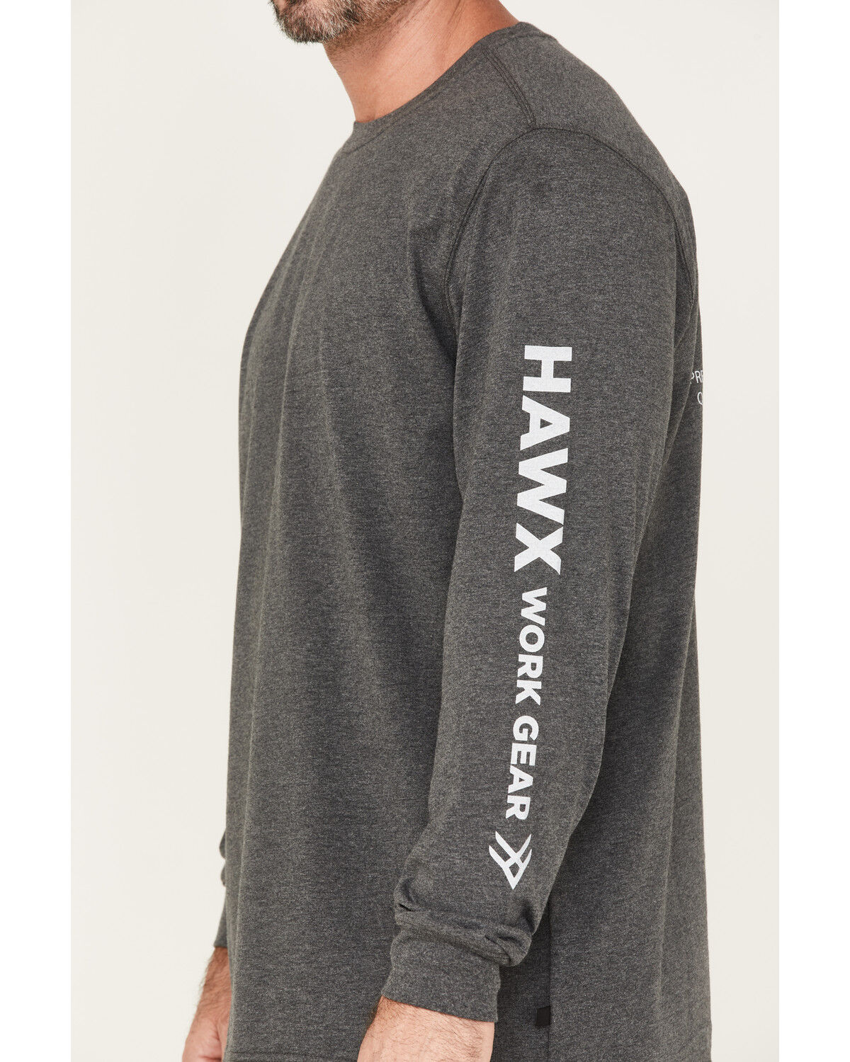 Image #2 - Hawx Men's Quality Goods Logo Graphic Work T-Shirt, Charcoal, hi-res