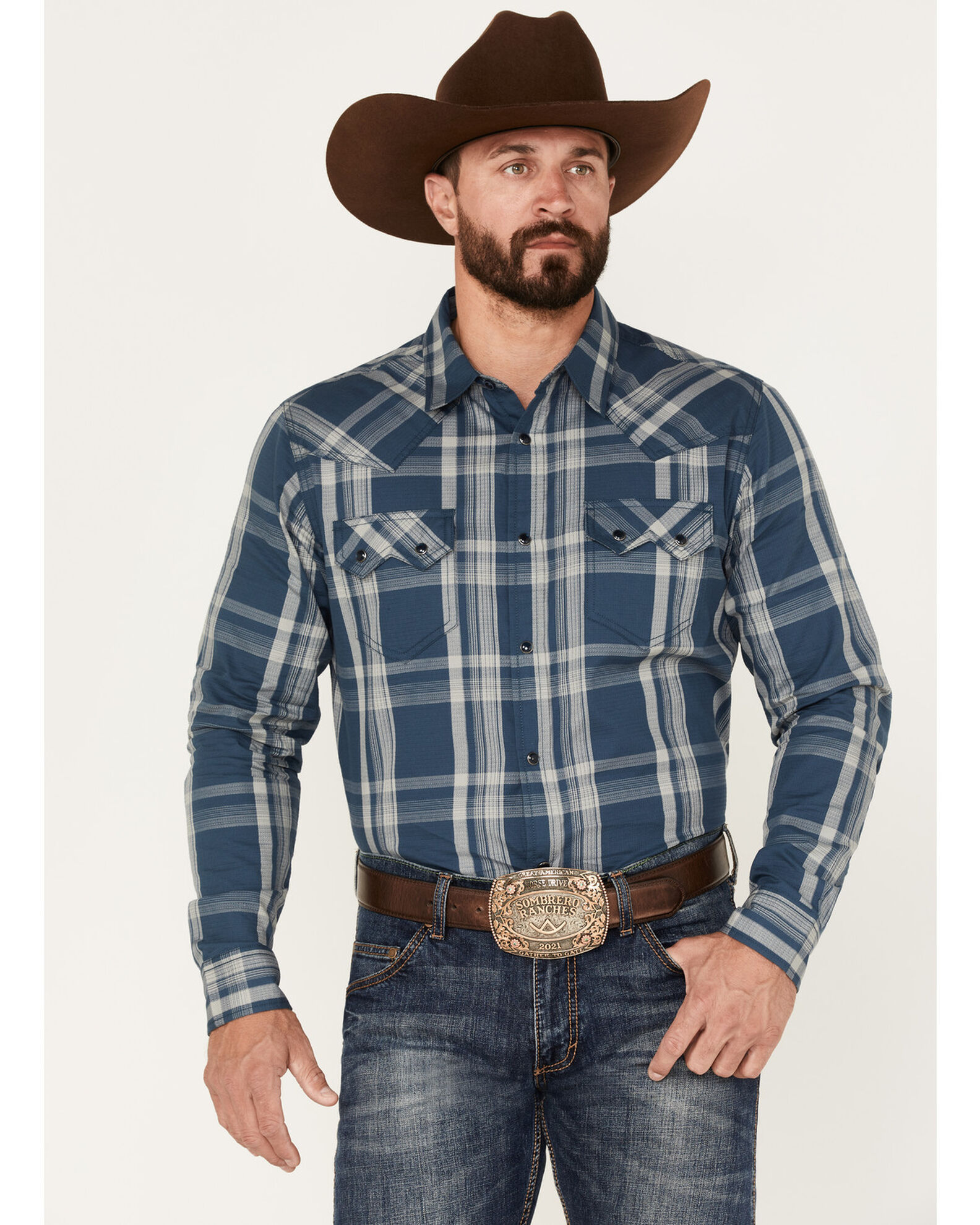 Cody James Men s Expression Large Plaid Snap Western Shirt Sheplers
