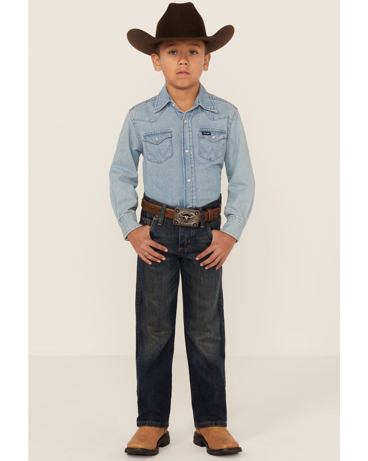 Wrangler Retro Boys' Night Sky Jeans - 4-7, Denim, hi-res
