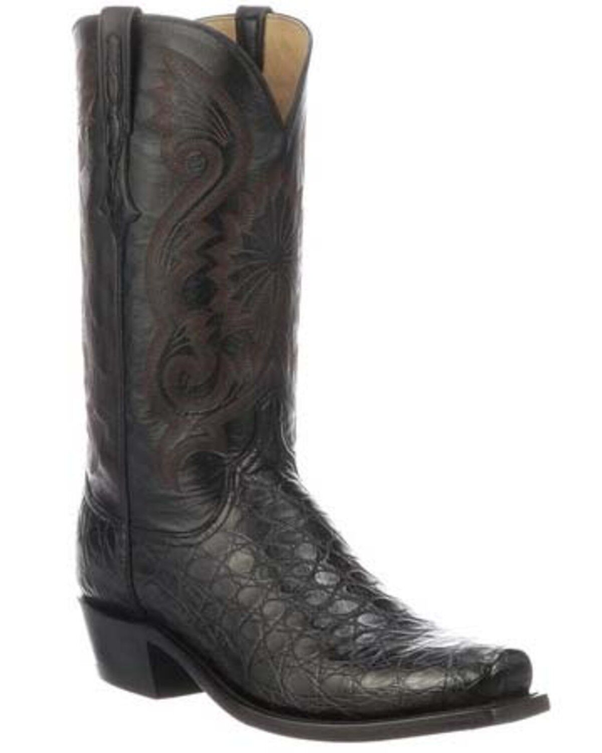 Bottes Cowboy Glif En Cuir Crocodile - Taille 45 - Occasion Très Bon état - Style Santiague Homme
