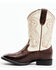 RANK 45 Boys' Austin Western Boots - Broad Square Toe, Ivory, hi-res