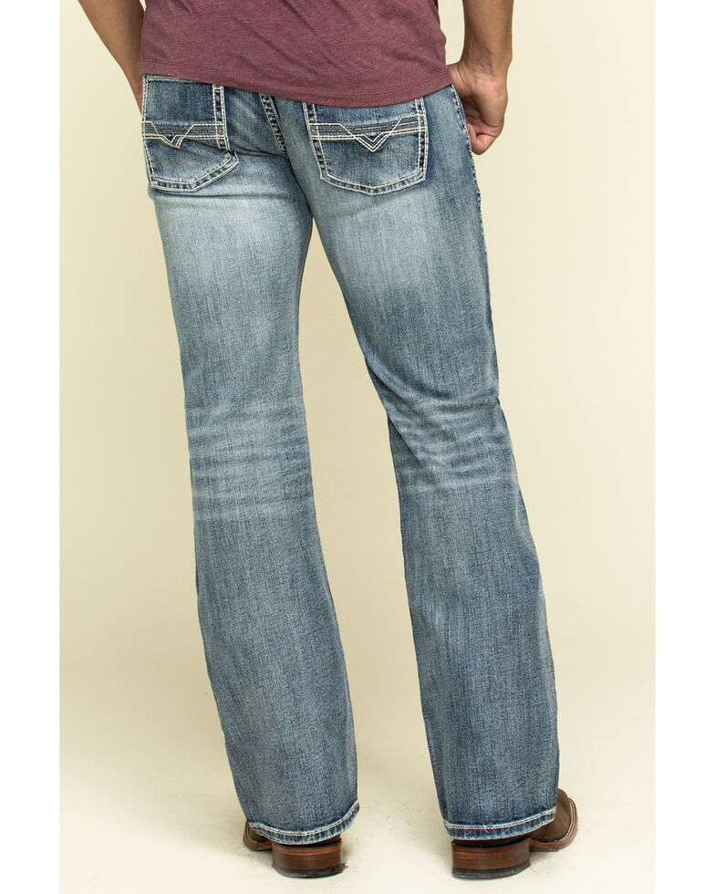 Rock & Roll Denim Men's Pistol Reflex Stretch Regular Bootcut Jeans , Blue, hi-res