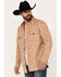 Image #2 - Cody James Men's Firefly Southwestern Print Shirt Jacket, Brown, hi-res