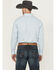 Image #4 - Ariat Men's Cillian Geo Print Long Sleeve Button-Down Western Shirt, Light Blue, hi-res
