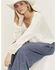 Image #1 - Wild Moss Women's Mixed Media Lace Top, White, hi-res