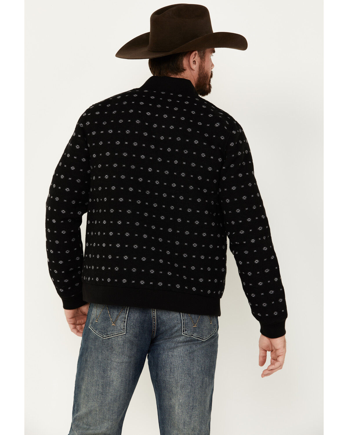 Image #4 - Hooey Men's Southwestern Print Wool Jacket - Big, Red, hi-res