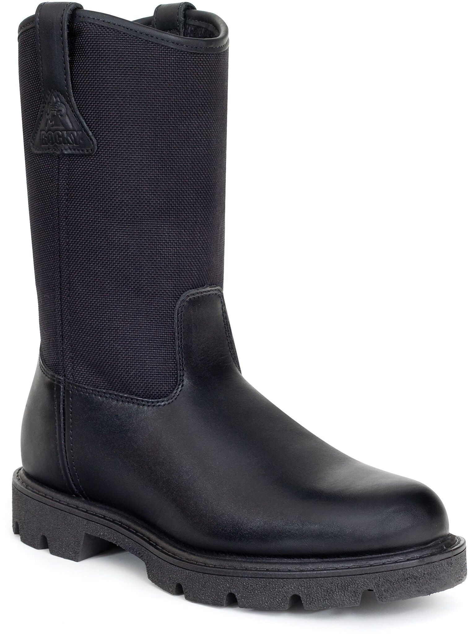 Rocky Men's Pull On Wellington Boots - Soft Toe, Black, hi-res