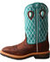 Image #3 - Twisted X Men's Lite Western Work Boots - Steel Toe, Brown, hi-res