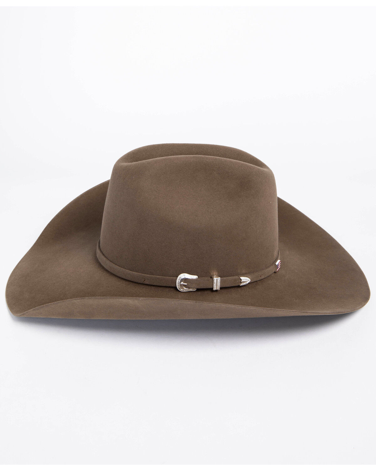 Image #5 - American Hat Co. Men's Pecan 7X Fur Felt Self Buckle Felt Cowboy Hat, , hi-res