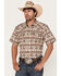 Image #1 - Moonshine Spirit Men's Thunder Cloud Short Sleeve Snap Western Shirt, Tan, hi-res