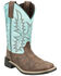 Image #1 - Smoky Mountain Girls' Rustic Rider Western Boots - Broad Square Toe, Brown, hi-res