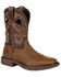 Rocky Men's Ride FLX Waterproof Pull On Western Boot - Square Toe, Brown, hi-res