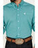 Cinch Men's Circular Floral Print Long Sleeve Button-Down Western Shirt , Seafoam, hi-res