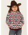 Image #1 - Shyanne Girls' Fuzzy Sherpa Southwestern Print Pullover, Ivory, hi-res