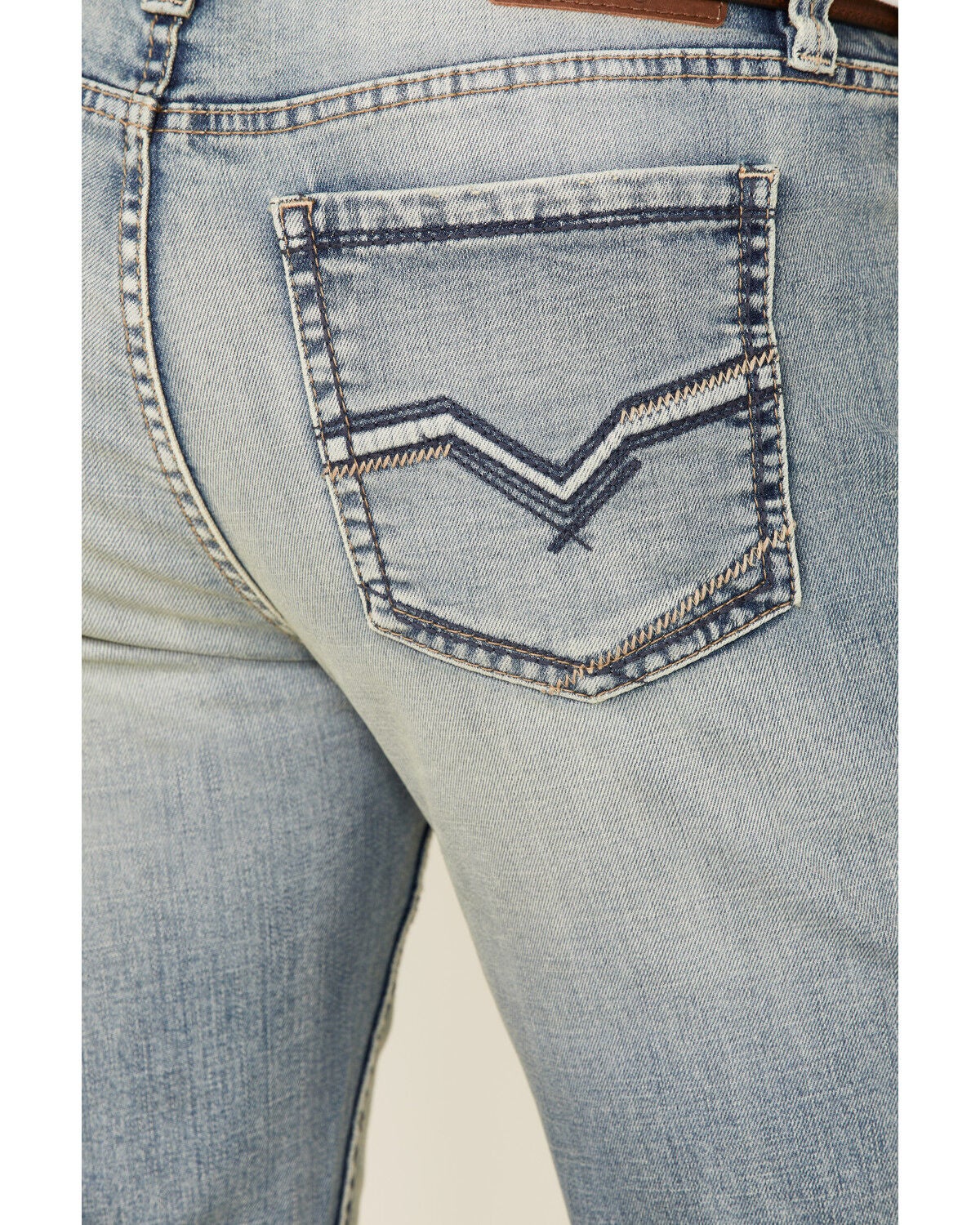 Image #4 - Moonshine Spirit&reg; Men's Wild West Light Wash Stretch Stackable Straight Jeans, , hi-res