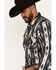 Image #2 - Rock & Roll Denim Men's Southwestern Print Long Sleeve Pearl Snap Stretch Western Shirt, Black, hi-res