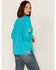 Image #4 - Johnny Was Women's Embroidered Mariposa Blouse, Blue, hi-res