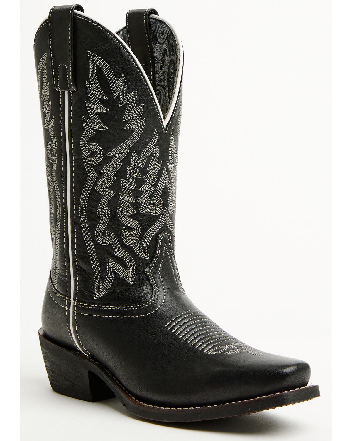 Laredo Women's Vera Western Boots - Square Toe, Black, hi-res