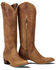 Image #1 - Lane Women's Plain Jane Tall Western Boots - Medium Toe , Russett, hi-res