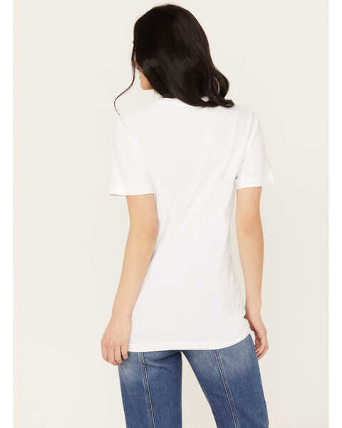 Image #4 - Bohemian Cowgirl Women's Raised On Dolly Short Sleeve Graphic Tee, White, hi-res