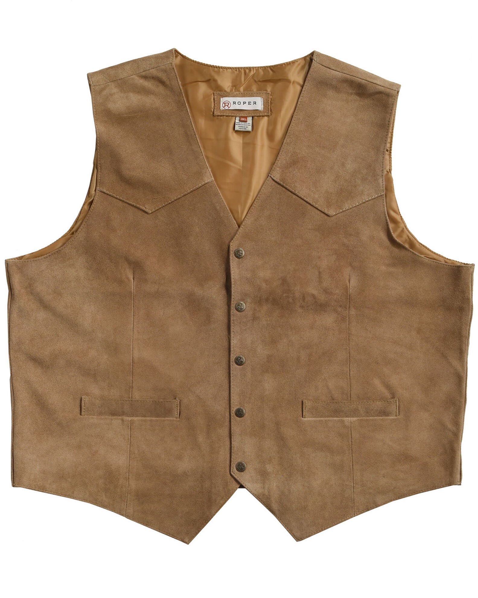 Product Name Roper Men's Suede Vest
