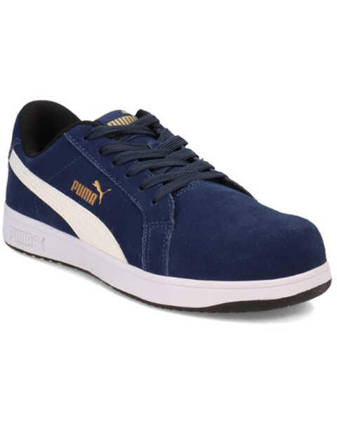 Image #1 - Puma Safety Men's Iconic Work Shoes - Composite Toe, Navy, hi-res
