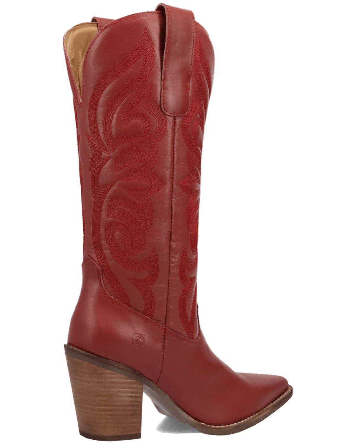 Image #5 - Dingo Women's Hensley Tall Western Boots - Round Toe, Red, hi-res