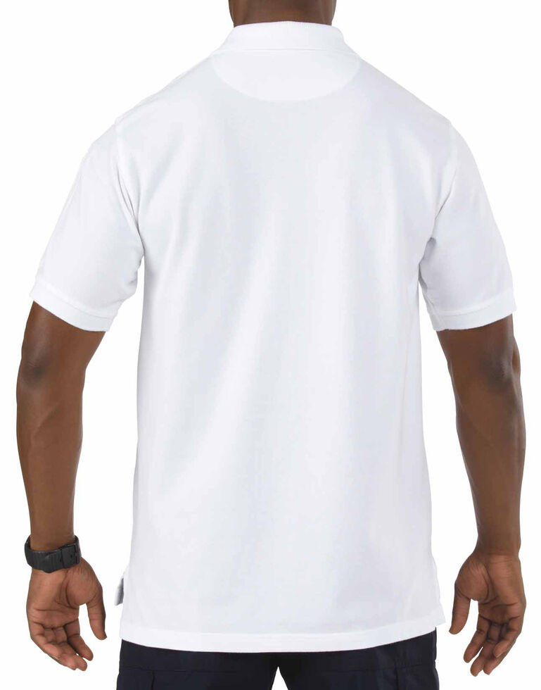 5.11 Tactical Professional Short Sleeve Polo Shirt, White, hi-res
