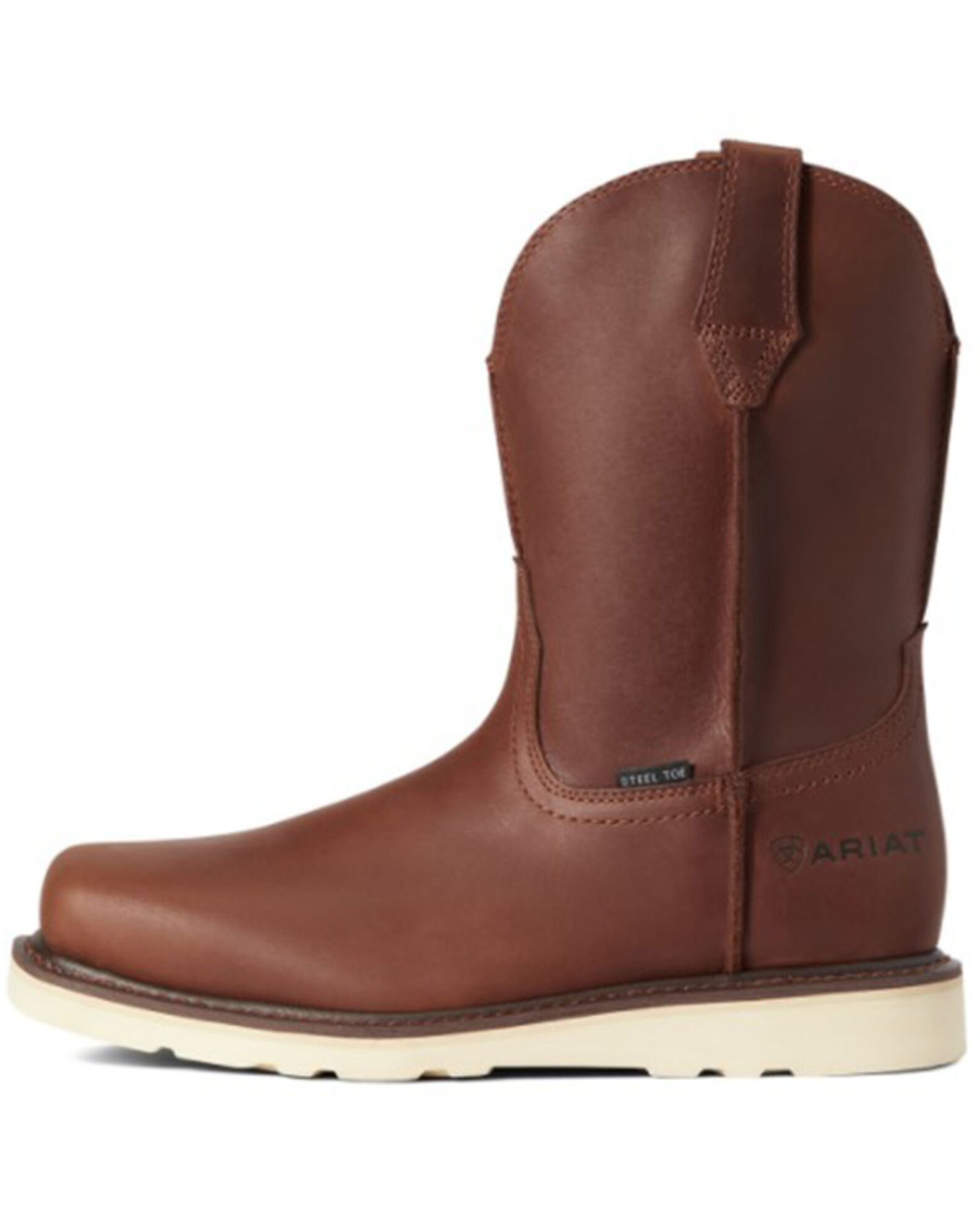 Image #2 - Ariat Men's Rambler Wedge Work Boots - Steel Toe, Brown, hi-res