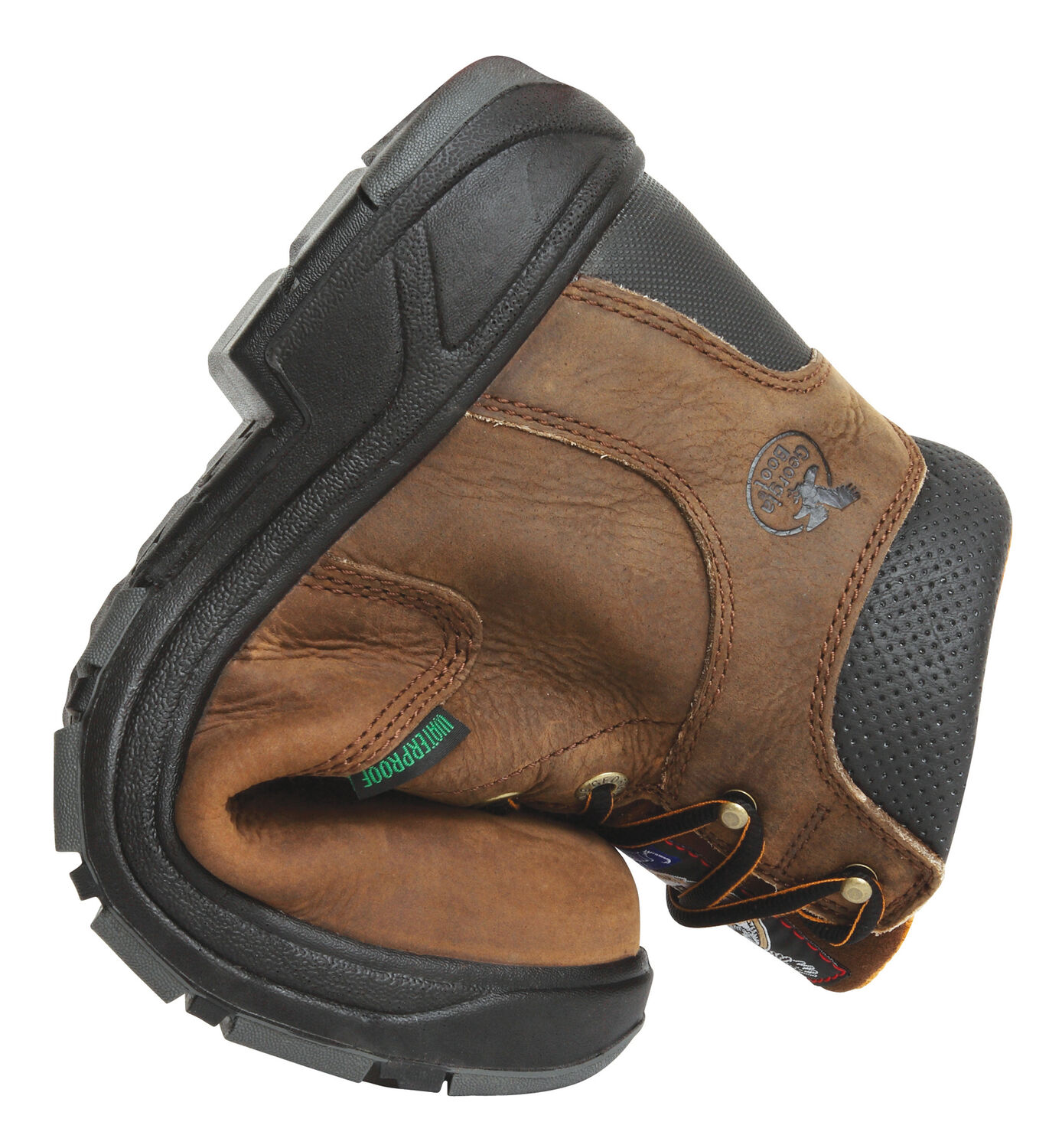 Image #2 - Georgia Boot Men's Flxpoint Waterproof Work Boots - Soft Toe, Brown, hi-res