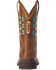 Image #3 - Ariat Women's Delilah Deco Western Boots - Broad Square Toe , Brown, hi-res