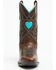 Image #4 - Shyanne Girls' Zetta Western Boots - Snip Toe, Brown, hi-res