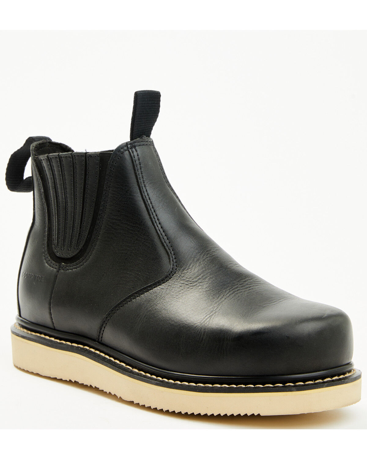 Image #1 - Hawx Women's Chelsea Work Boots - Composite Toe, Black, hi-res