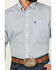 Image #3 - George Strait by Wrangler Men's Geo Print Long Sleeve Button-Down Western Shirt, Blue, hi-res
