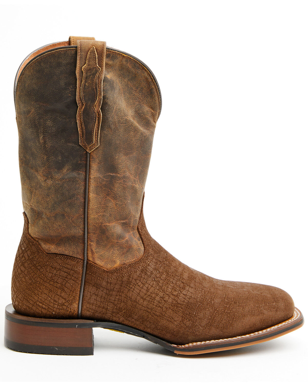 Image #2 - Dan Post Men's Snyder Western Boots - Broad Square Toe, Brown, hi-res