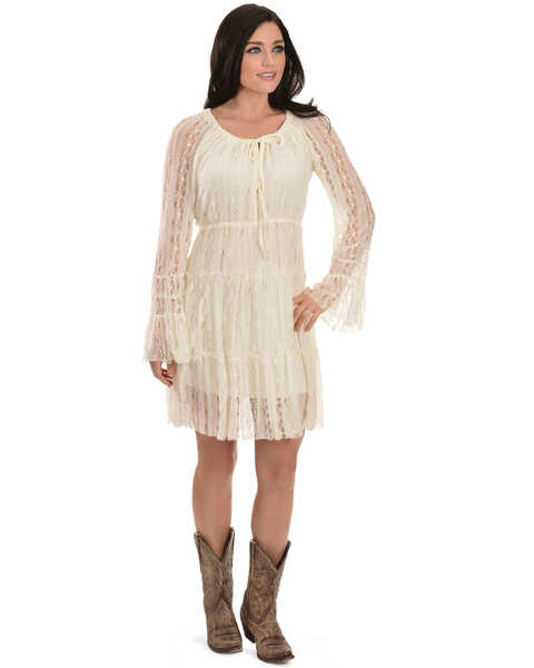 Image #2 - Scully Women's Lace Dress, Ivory, hi-res