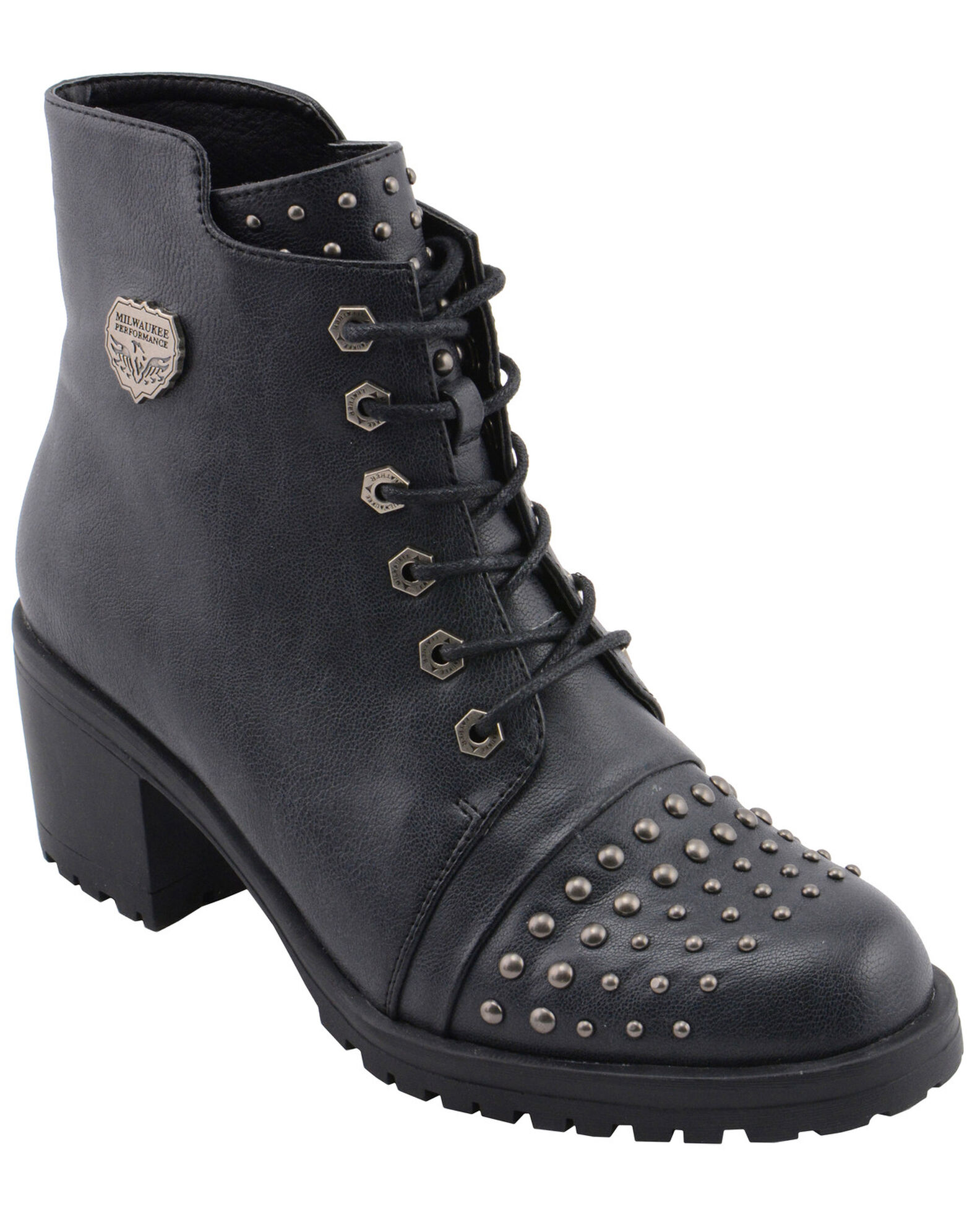 black rocker boots