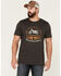 Image #1 - Moonshine Spirit Men's Moto Club Graphic Short Sleeve Charcoal T-Shirt  , , hi-res