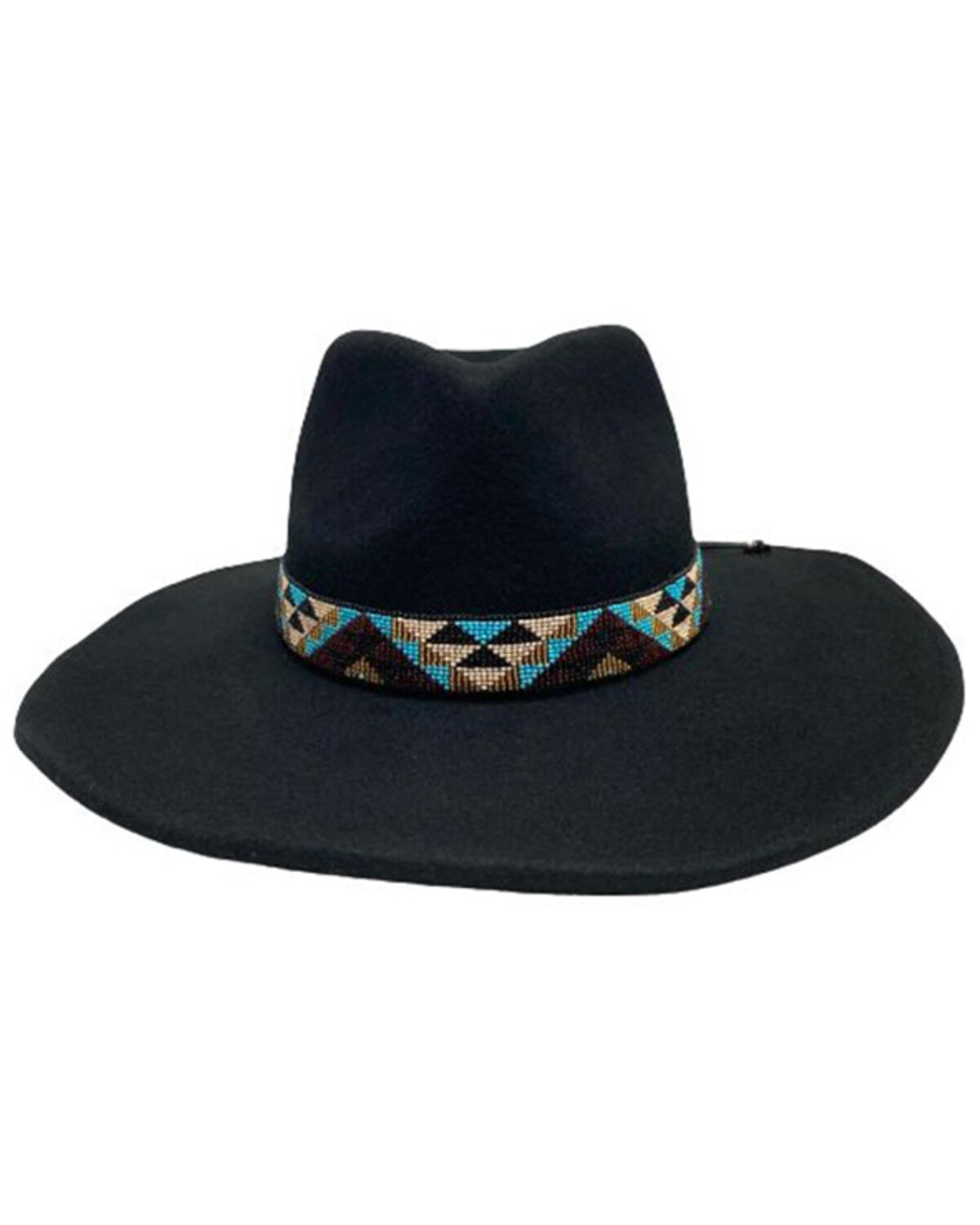 Image #1 - Nikki Beach Women's Mirador Wool Western Fashion Hat, Black, hi-res