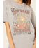 Image #3 - Youth in Revolt Women's Live By The Sun Short Sleeve Graphic Tee, Grey, hi-res