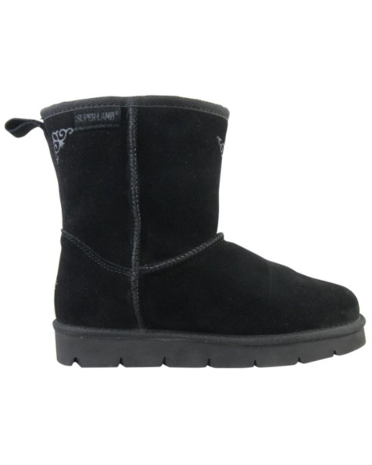 Image #2 - Superlamb Women's Argali 7.5" Suede Leather Pull On Casual Boots - Round Toe, , hi-res