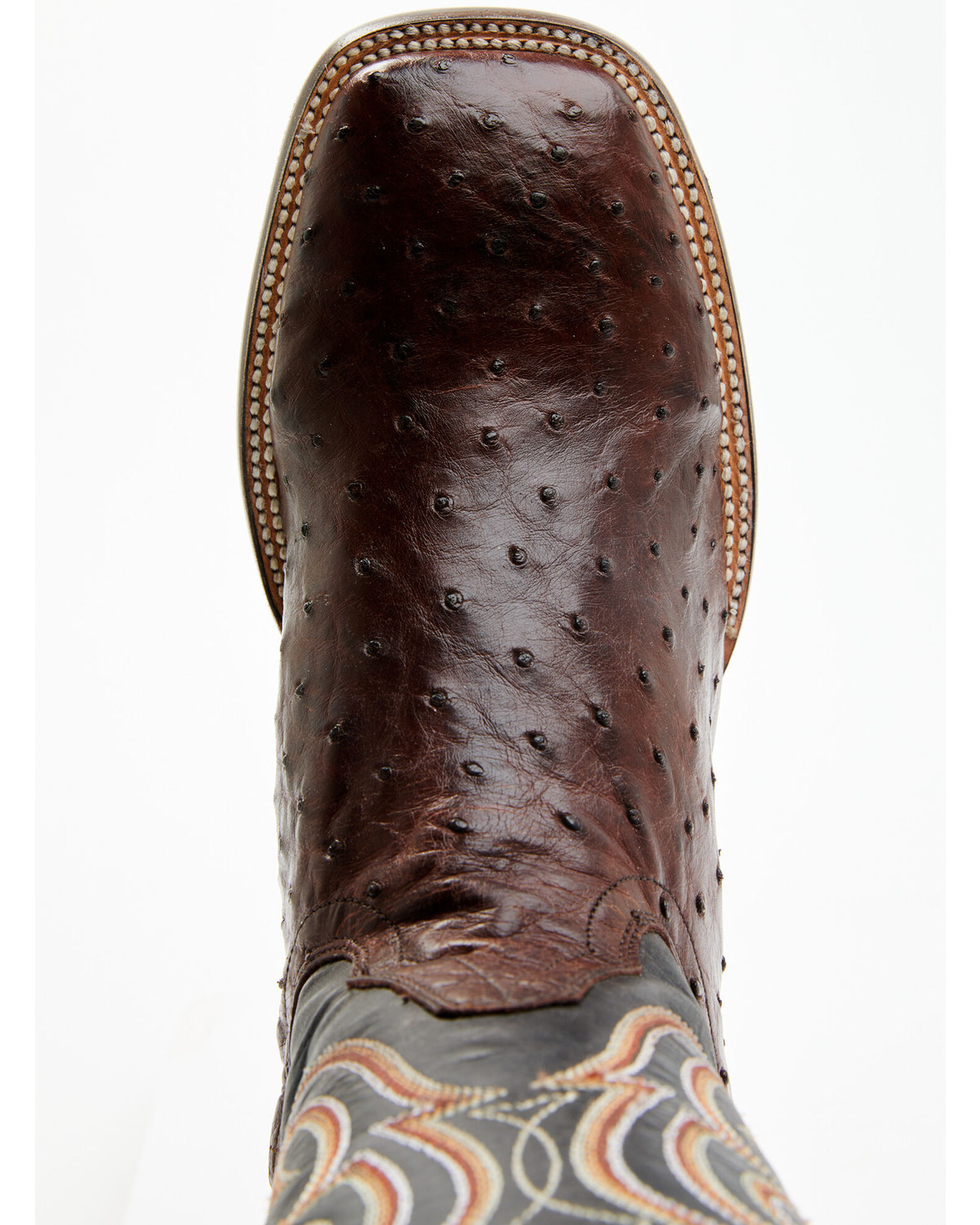 Product Name: Cody James Men's Exotic Full Quill Ostrich Western Boots -  Broad Square Toe