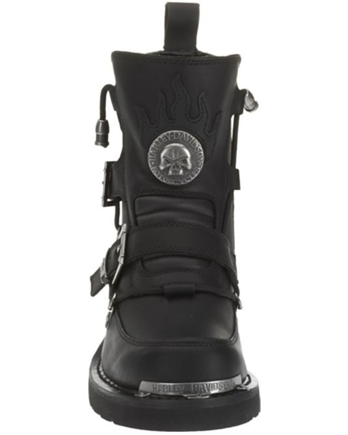 Image #5 - Harley Davidson Men's Distortion Skull Moto Boots - Round Toe, Black, hi-res