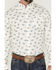Image #3 - RANK 45® Men's Roughstock Paisley Geo Print Long Sleeve Button-Down Western Shirt, Cream, hi-res